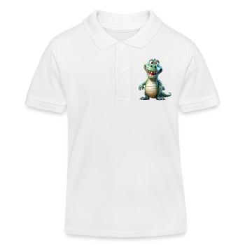 Not all dragons are extinct - Kids Organic Polo Shirt by Stanley/Stella - white - Front