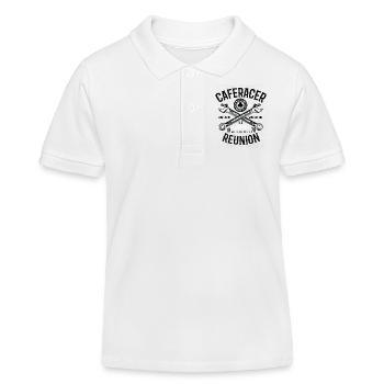 Caferacer Réunion - Polo enfant bio Stanley/Stella - blanc - Devant