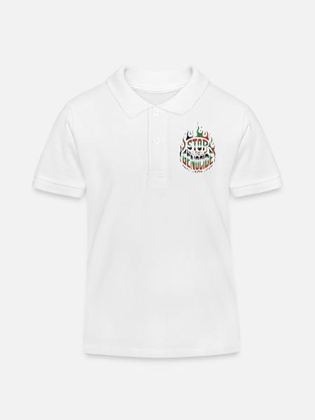 PALESTINA T-SHIRT - Kinder Organic Poloshirt Mini Sprinter von Stanley/Stella - Weiß