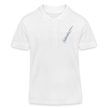 Drapeau du Luxembourg, fierté luxembourgeoise - Polo enfant bio Stanley/Stella - blanc - Devant
