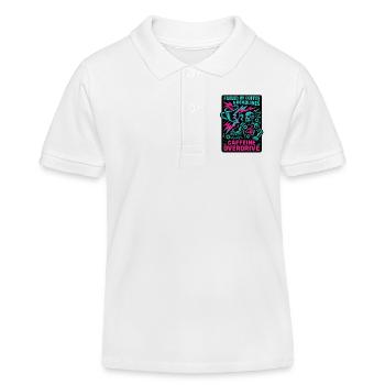 Telearbeit – Telearbeit – Voll-Fernarbeit - Kinder Organic Poloshirt Mini Sprinter von Stanley/Stella - Weiß - Vorne