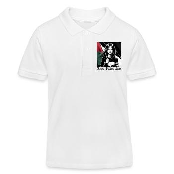 Palestine libre - Polo enfant bio Stanley/Stella - blanc - Devant