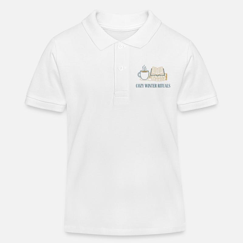 Rituels d’hiver douillets - Polo enfant bio Stanley/Stella - blanc