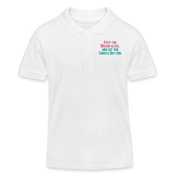 Gardez le rêve vivant - Polo enfant bio Stanley/Stella - blanc - Devant