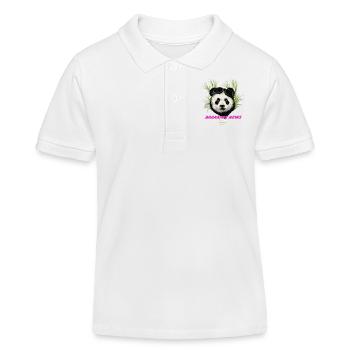 Breaking News New Panda - Kinder Organic Poloshirt Mini Sprinter von Stanley/Stella - Weiß - Vorne