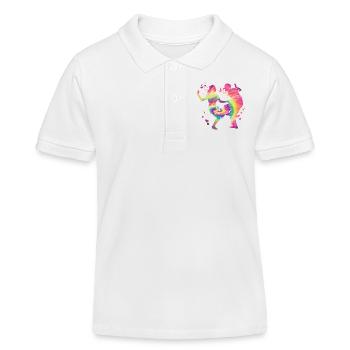 Tanzen Swing 60s Boogie Woogie - Kinder Organic Poloshirt Mini Sprinter von Stanley/Stella - Weiß - Vorne