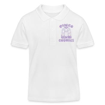 Bingo Mit Meinen Gnomies Lustiges Bingo - Kinder Organic Poloshirt Mini Sprinter von Stanley/Stella - Weiß - Vorne