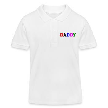 Daddy - Kinder Organic Poloshirt Mini Sprinter von Stanley/Stella - Weiß - Vorne