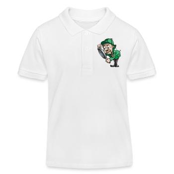 detective detective private investigationgator2 - Polo enfant bio Stanley/Stella - blanc - Devant