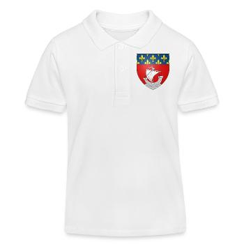 Coat of arms paris - Kids Organic Polo Shirt by Stanley/Stella - white - Front