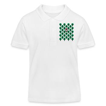 Fairytale - Märchen - Rotkäppchen - Wolf - Grafik - Kinder Organic Poloshirt Mini Sprinter von Stanley/Stella - Weiß - Vorne