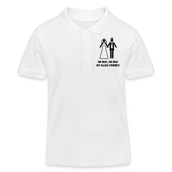 Im Mai, Im Mai Ist Alles Vorbei! (Hochzeit / JGA) - Kinder Organic Poloshirt Mini Sprinter von Stanley/Stella - Weiß - Vorne