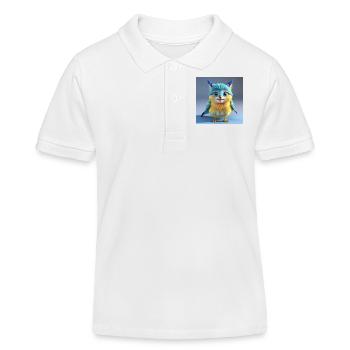 Oiseau jaune mignon - Polo enfant bio Stanley/Stella - blanc - Devant