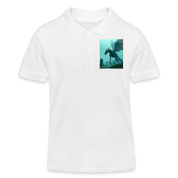 Tsmok, belarussisch-slawischer Drache des Schatzes und des Heiligen - Kinder Organic Poloshirt Mini Sprinter von Stanley/Stella - Weiß - Vorne