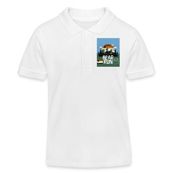 schwule Bären - Kinder Organic Poloshirt Mini Sprinter von Stanley/Stella - Weiß - Vorne