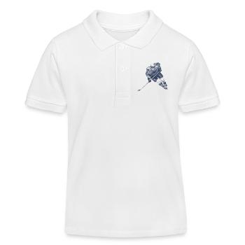 Hockey - Kinder Organic Poloshirt Mini Sprinter von Stanley/Stella - Weiß - Vorne