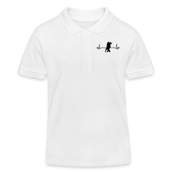 Tango Argentino Heartbeat Tango Tänzer Tanzpaar - Kinder Organic Poloshirt Mini Sprinter von Stanley/Stella - Weiß - Vorne