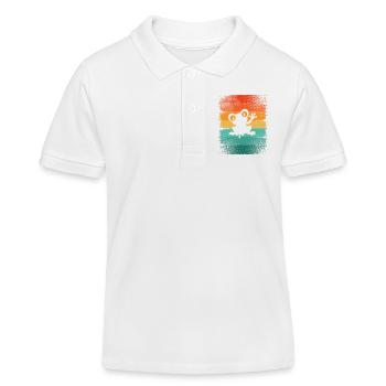 Frosch - Kinder Organic Poloshirt Mini Sprinter von Stanley/Stella - Weiß - Vorne