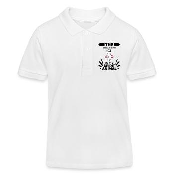Polar Bear Polar Bear Bear - Kids Organic Polo Shirt by Stanley/Stella - white - Front