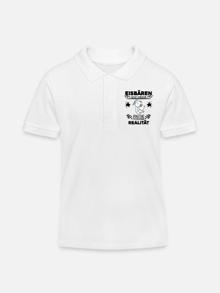 Eisbär - Kinder Organic Poloshirt Mini Sprinter von Stanley/Stella - Weiß