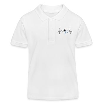 Bochum heartbeat Bochum skyline home Ruhrpott - Polo enfant bio Stanley/Stella - blanc - Devant