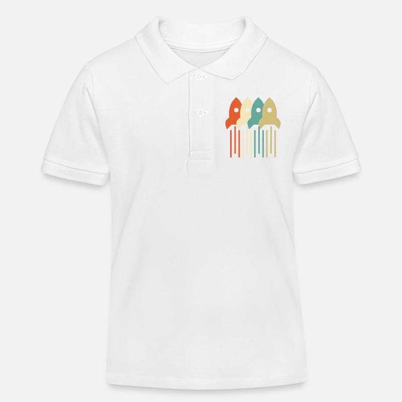 Vintage Rocket Scientist Génie aérospatial - Polo enfant bio Stanley/Stella - blanc