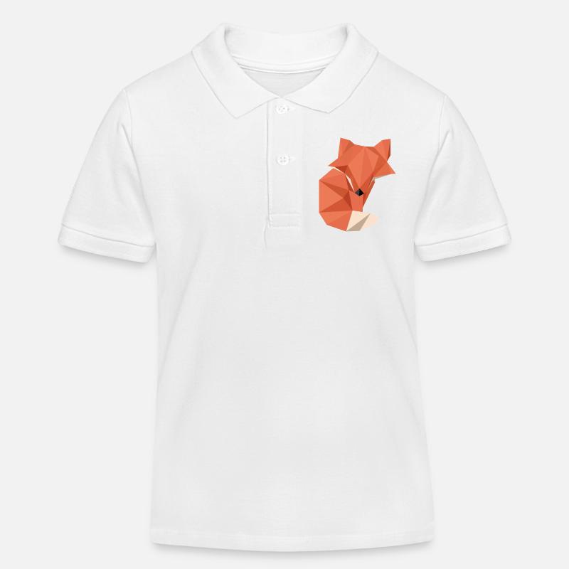 origami fox - Kinder Organic Poloshirt Mini Sprinter von Stanley/Stella - Weiß