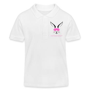 Après-Ski Pistenbunny Adventures - Kinder Organic Poloshirt Mini Sprinter von Stanley/Stella - Weiß - Vorne