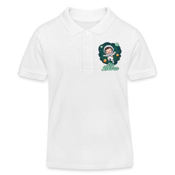 Like Heaven - Astronaut - Kinder Organic Poloshirt Mini Sprinter von Stanley/Stella - Weiß - Vorne