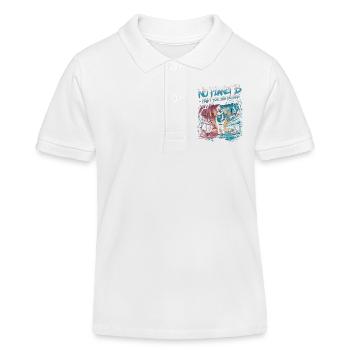 No Planet B – Kampf für die Zukunft - Kinder Organic Poloshirt Mini Sprinter von Stanley/Stella - Weiß - Vorne