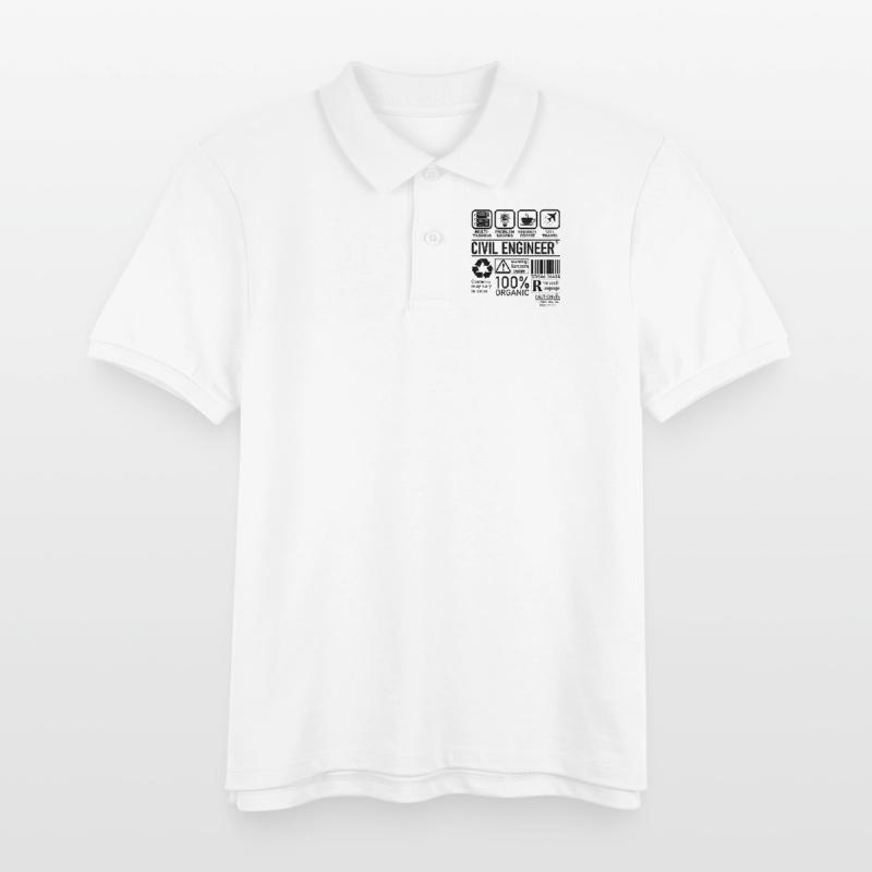 Civil Engineer multi tasking problem solving Kids Organic Polo Shirt by Stanley/Stella