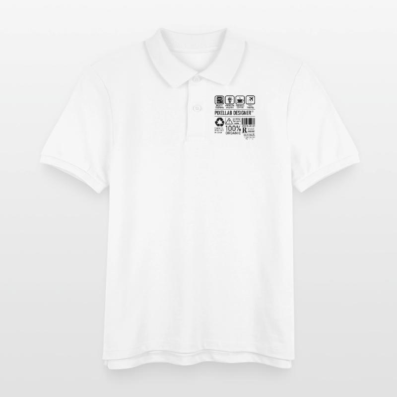 Pixellab Designer multi tasking problem solving Kids Organic Polo Shirt by Stanley/Stella