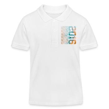 ÉDITION LIMITÉE 2016 10 ANS 10E ANNIVERSAIRE - Polo enfant bio Stanley/Stella - blanc - Devant
