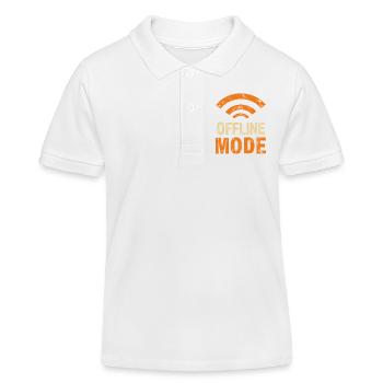 Finally in the dead zone – offline mode - Kids Organic Polo Shirt by Stanley/Stella - white - Front