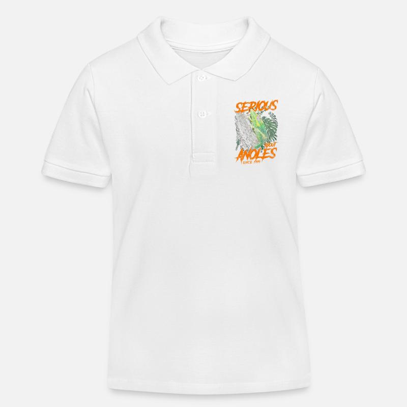 Ernsthaft über Kubanischer Ritter Anolis seit 1999 - Kinder Organic Poloshirt Mini Sprinter von Stanley/Stella - Weiß