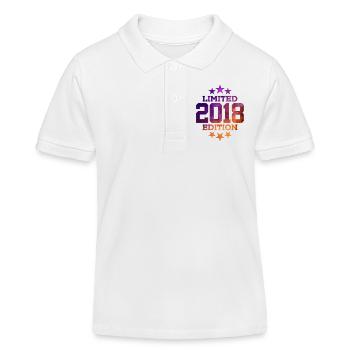 ÉDITION LIMITÉE 8E ANNIVERSAIRE 2018 - Polo enfant bio Stanley/Stella - blanc - Devant