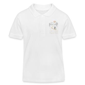 Solo Camping Introverti Campeur Calme - Polo enfant bio Stanley/Stella - blanc - Devant