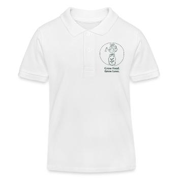 Horticulture biologique, agriculture durable - Polo enfant bio Stanley/Stella - blanc - Devant