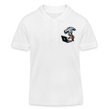 HammerCode : l’outil rencontre les bits - Polo enfant bio Stanley/Stella - blanc - Devant