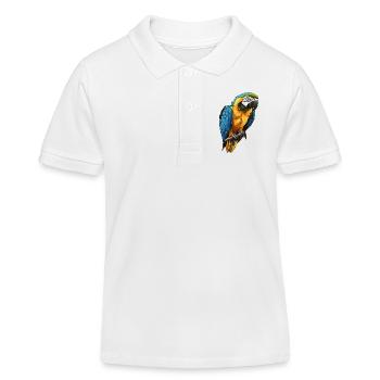Aras Ara - Kinder Organic Poloshirt Mini Sprinter von Stanley/Stella - Weiß - Vorne