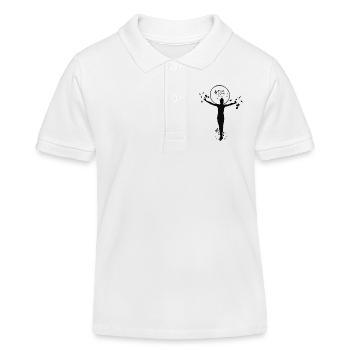 Gymnastics Hoops Rhythmic Gymnastics - Kids Organic Polo Shirt by Stanley/Stella - white - Front