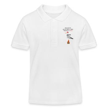 Sturm Deich Spruch Möwe Nordsee Humor - Kinder Organic Poloshirt Mini Sprinter von Stanley/Stella - Weiß - Vorne