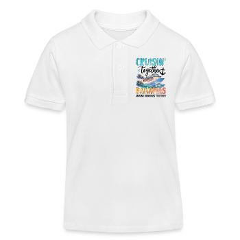 Croisière ensemble aux Bahamas - Polo enfant bio Stanley/Stella - blanc - Devant