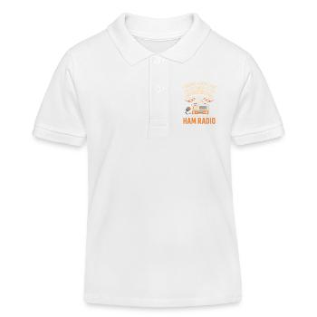 Amateurfunk-Design - Kinder Organic Poloshirt Mini Sprinter von Stanley/Stella - Weiß - Vorne