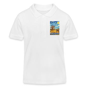Kruger-Nationalpark, Südafrika - Kinder Organic Poloshirt Mini Sprinter von Stanley/Stella - Weiß - Vorne