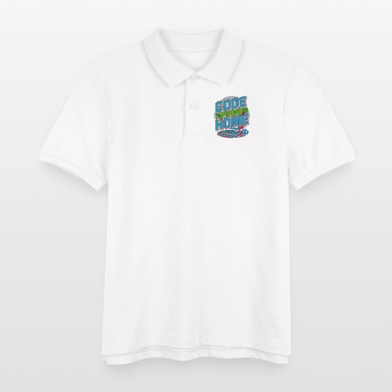 Remote Developer Code From Home Software Developer Kinder Organic Poloshirt Mini Sprinter von Stanley/Stella