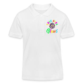 Retro Back to the 80s Vintage Design - Kinder Organic Poloshirt Mini Sprinter von Stanley/Stella - Weiß - Vorne
