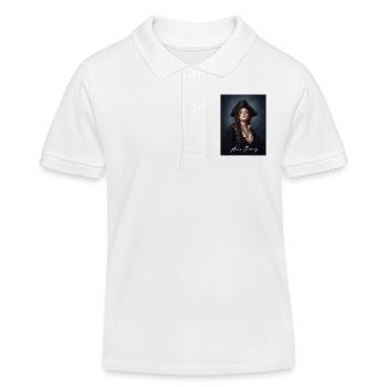 Portrait pirate d’Anne Bonny - Polo enfant bio Stanley/Stella - blanc - Devant