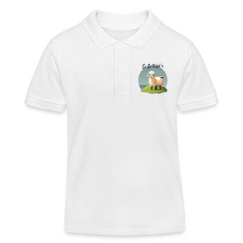Ei Ei Käpt’n – Lustiges Schaf Design - Kinder Organic Poloshirt Mini Sprinter von Stanley/Stella - Weiß - Vorne