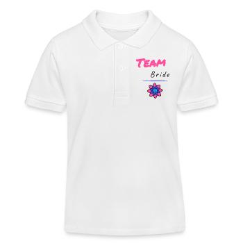 EVJF. MARIEE. TEAM. TEAM MARIEE. FUTURE MARIEE - Polo enfant bio Stanley/Stella - blanc - Devant